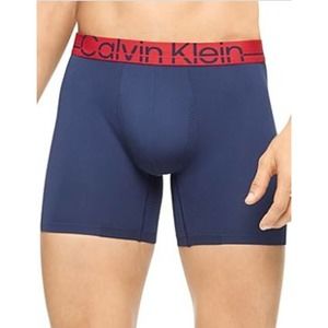 Men's Pro Fit  micro fiber blue boxer briefs Calvin Klein L New
